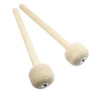 Murtenze 2Pack 12.8" Bass Drum Mallet Drum Stick, Wool Felt Head Mallets Percussion Instrument Band Accessory.