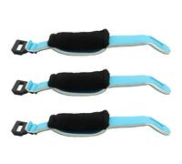 Murtenze 3 Pack Blue Adjustable Guitar String Mute Dampener, Bass Guitar Noise Reducer Fingerboard Mute for Electric Wood Acoustic Guitar