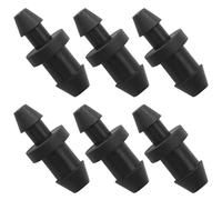 Murtenze 300 Pack Drip Irrigation Plugs, Black Goof Hole Plugs 1/4 Inch, Barbed Tubing End Plug for Home Garden Lawn Systems