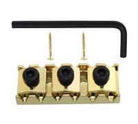 Murtenze 42MM Guitar Metal Locking Nut String Lock, Guitar Parts Strings Locked Nut for Floyd Rose Style Electric Guitar Tremolo Double Lock System (Gold)