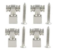 Murtenze 4PCS Guitar Roller String Trees Guides Retainer - Guitar Roller String Retainers Strings Trees Replacement Parts for Fender Strat Stratocaster Tele Telecaster Electric Guitar (Chrome)