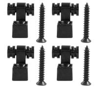 Murtenze 4PCS Guitar Roller String Trees Guides Retainer - Guitar Roller String Retainers Strings Trees Replacement Parts for Fender Strat Stratocaster Tele Telecaster Electric Guitar (Black)