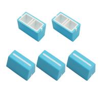 Murtenze 5 Pack Universal Fader Knobs, Blue Fader Cap DJ Mixer Caps, Replacement Slider Potentiometer for DJ Controller Mixer Console