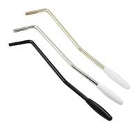 Murtenze 6MM Tremolo Arm Electric Guitar Tremolo, Whammy Bar with Tip Thread Metal Single Tremolo Arm for Squier Stratocaster Electric Guitar Tremolo System (Black&Sivler&Gold)