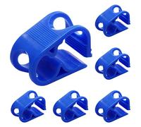 Murtenze 6Pcs Siphon Hose Clamp, Flow Control Clamp Adjustable Tube Clamp Plastic Tubing Clamps, Blue