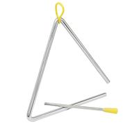 Murtenze 7 Inch Musical Steel Triangle Percussion Instrument, Triangle Hand Percussion with Striker for Music Learning, Teaching, Kids, Adults