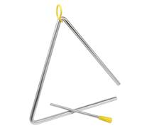 Murtenze 8 Inch Musical Steel Triangle Percussion Instrument, Triangle Hand Percussion with Striker for Music Learning, Teaching, Kids, Adults