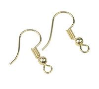 MURUI 200pcs/lot DIY Earring Findings Earrings Clasps Hooks Fittings DIY Jewelry Making Accessories Hook Earwire Jewelry YC0322 (Color : Lightyellowgoldcolor)