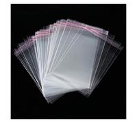 MURUI DZ 100pcs Width 12cm Clear Self-adhesive Cello Cellophane Bag Self Sealing Small Plastic Bags For Candy Packing Resealable Bag Y1109 (Color : 100pcs, Gift Bag Size : 12x19cm)
