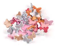 MURUI zs 20PCs mixed Butterfly Brads Scrapbooking Embellishment Fastener Brads Metal Crafts For Diy handmade Decoration 20x13mm YC712