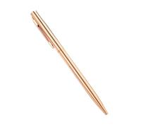 MURVE 100Pcs/Lot New Slim Metal Ballpoint Pens Rose Gold Silver Advertising School Office Supplies Free Customized Logo(Rose gold 1,Black)