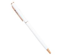 MURVE 100Pcs/Lot New Slim Metal Ballpoint Pens Rose Gold Silver Advertising School Office Supplies Free Customized Logo(Style 2-White,Black)