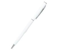 MURVE 20-200 Pens Metal Ballpoint Pens Rose Gold Free Custom Logo Advertising Lettering Engraved Name School Office Supplies Gifts(White,20pcs Pens)