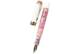 MURVE Acrylic Fountain Pen Beautiful Green Gift Pen EF/F/M with Converter Writing Office School Supplies Stationery(Sakura Pink,M)