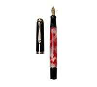 MURVE Acrylic Piston Fountain Pen Soft Smooth No.5 Nib Inking Applicable For Pelikan M400/405 Students Writing Gift Pen(E,Schmidt EF(0.4mm))