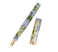 MURVE Classic Gold Arrow Clip Fountain Pen for Writing Luxury Executive Ink Pens M/F/EF Nib Office Stationery Supplies(17,Bend Nib 1.0mm above)