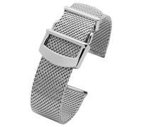 MURVE Stainless Steel Woven Mesh Watchband 20mm 21mm 22mm Fit for IWC Le Petit Prince Mark 18 Portofino Solid Watch Strap(22mm)
