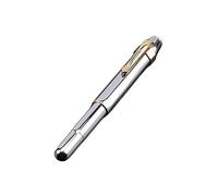 MURVE Vintage Brass Mini Short Pocket Fountain Pen With Exposed Or Hooded Nib Office School Stationery portable Ink Pens(04,EF(Hooded nib))