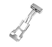 MURVE Watch Strap Steel Buckle For Hublot Fusion Classic Big Bang King Power Series Watch Folding Clasp 22m Leather/rubber Accessories(Silver)