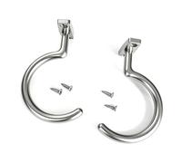 MURYE 2 Pack Wall Mounted Hooks for Pool Cues Bridge Sticks and Ball Triangle Rack Zincs Alloy 15kg Capacity Wall Mount Hooks Billiard