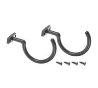 MURYE 2 Pack Wall Mounted Hooks for Pool Cues Bridge Sticks and Ball Triangle Rack Zincs Alloy 15kg Capacity Wall Mount Hooks Billiard