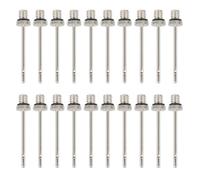 MURYE 20Pcs Balls Air Pumps Needle Inflatable Pumps Accessories Replacement Stainless Inflation Metal Inflation