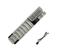 MURYE 6 Fan Hubs with 2 ARGB LED Strips for PCs Case RGBs Sync Controller Easy Installation Multiple Fan Hubs