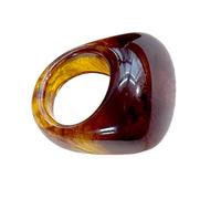 MURYE Classical Modern Fusions Resin Rings Lightweight Comfort Design Gender Neutral Fashion Jewelry Minimalist Band Lightweight Jewelry for Women