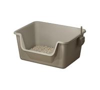 MURYE Entry Side Doors Opening Cats Litters Box Extra Large AntiSplash Deeply Body for Kittens Easy to Clean PP Materials Ventilated Kitten Litters Box