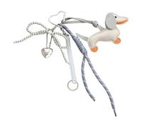 MURYE Lovely Bows Keyring PU Keychain Creative Car Chain Sausage Dog Keyrings Hanging Ornaments Bag Charm for Woman Bows Keyrings Sausage Dog Keychain