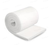 MUSA high density upholstery foam cut to size stool chair high chair seat cushion foam sofa seat cushions seat pads chair stool foam cushion (White, 20" X 22" X 1"IN)