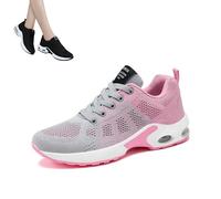 Musabela Orthopedic Sneakers for Women,Ortho Pro - The Most Comfortable Orthopedic Shoes,Lightweight Fashion Sport Sneakers,Casual Walking Air Cushion Shoes. (5.5 UK, Gray-Pink)