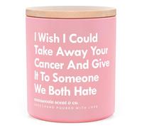 musaecoin Breast Cancer Gifts for Woman, Cancer Care Gifts for Women, Chemotherapy Must Haves - Handmade Lavender Scented Candle(10oz), Inspirational Get Well Soon Present for Sick Friends
