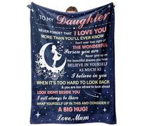 musaecoin Daughter Gifts from Mum, Daughter Gift Blanket, Idea Daughters Birthday Christmas Mothers Day Graduation Wedding Gifts
