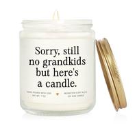 musaecoin Gifts for Mum, Funny Mum Gifts - Handmade Lavender Candle (7oz), No Grandkids Yet Present for Parents, Mummy, Daddy on Birthday Mothers Day Fathers Day Christmas
