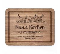 musaecoin Gifts for Nan, Nan Birthday Gifts - Handmade Engraved Walnut Cutting Board, Nan Gifts from Grandchild, Kitchen Presents for Nan Nana Nanny Grandma on Mothers Day Christmas 11 x 8.5 in