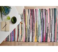 MUSAN PRODUCTS Colorful Handmade Chindi Rag Rugs | Eco-Friendly Textiles | Various (60x90cm to 90x150cm) (60x180cm)