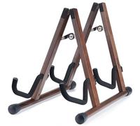 Musbeat Double Guitar Stand A Shape for 2 Guitars (Acoustic/Electric Bass/Banjo) with Foam Pad - Strong Floor Stand for Studio & Home