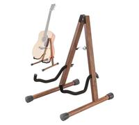Musbeat Guitar Stand, A-Frame Acoustic Guitar Stand Floor, Instrument Rack Holder with Padded Foam for Electric, bass, Banjo, Mandolin, Portable Wooden Stand for Home and Studio Display, Gifts