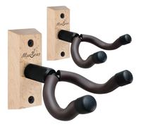 Musbeat Guitar Wall Mount, Beech Wood Guitar Wall Hanger, U-Shaped Guitar Hanger Wall Mount for Acoustic, Electric, Bass Guitar, Banjo, Mandolin, Guitar Hook for Wall, 2 Pack Guitar Holder for Men