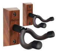 Musbeat Guitar Wall Mount, Black Walnut Wood Guitar Wall Hanger, U-Sha