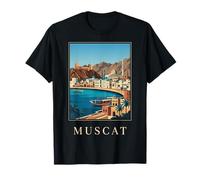 Muscat Oman Coastal City Skyline Architecture T-Shirt