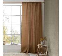 Muscat Waffle Caramel Curtains in Pair 140 x 229 cm