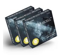 MUSCELL Electric Guitar Strings Handmade Nickel Plated Hex Core Steel Colorful Ball End-3 Packs-6 String-Medium 11-52