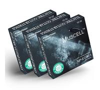 MUSCELL Electric Guitar Strings Handmade Nickel Plated Hex Steel Colorful Ball End-3 Packs-6 String-Light Heavy 10-52