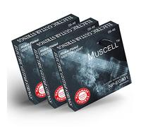 MUSCELL Electric Guitar Strings Handmade Nickel Plated Hex Steel Colorful Ball End-3 Packs-6 String-Custom Light 09-46