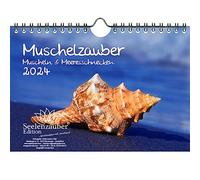 Muschelzauber DIN A5 Wall Calendar for 2024 Shells and Sea Seelenzauber