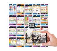 Muscle Building, Conditioning & Exercise, and Fitness Posters - Set of 20 - LARGE - A2 (594mm x 420mm) - Laminated - Gym Workout Charts - Includes video training support by Posterfit.