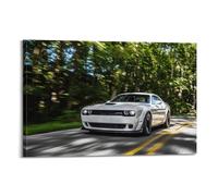 Muscle Car Poster Challenger SRT Hellcat Speed And Power Automotive Dynamics Decorative Canvas Family Bedroom Artwork Picture Painting 20x30inch(50x75cm)