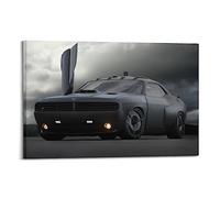 Muscle Car Poster for Dodge Challenger Vapor Sport Car Decorative Painting Canvas Wall And Art Picture Family Bedroom Decor 12x18inch(30x45cm)